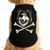 Pirate Collie Crossbones Dog Doggie Tank thumb 0