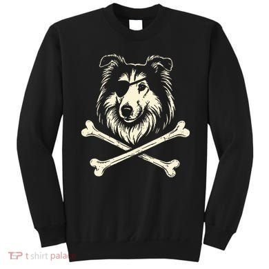 Pirate Collie Crossbones Dog Sweatshirt