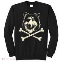 Pirate Collie Crossbones Dog Sweatshirt thumb 0