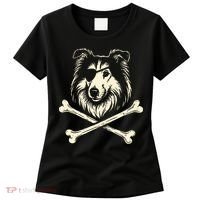 Pirate Collie Crossbones Dog Women's T-Shirt thumb 0