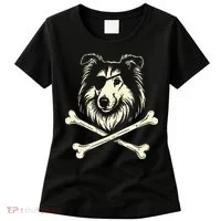 Pirate Collie Crossbones Dog Women's T-Shirt thumb 0