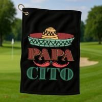 Papa Cito Cinco De Mayo Sombrero Hat Mexican Father Fiesta Gift Golf Towel thumb 1