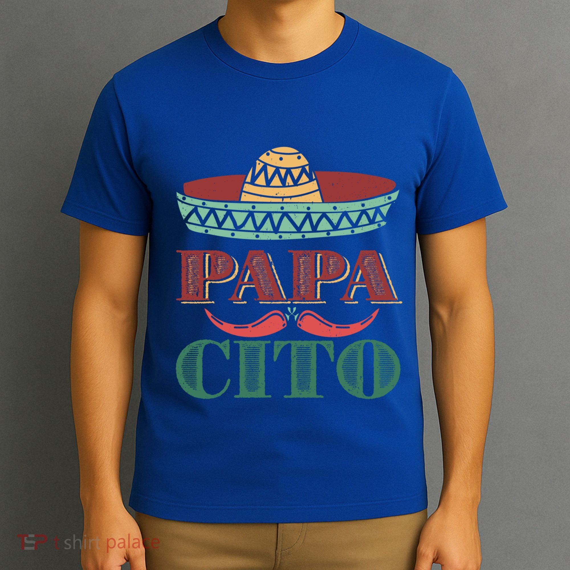 Papa Cito Cinco De Mayo Sombrero Hat Mexican Father Fiesta Gift T-Shirt