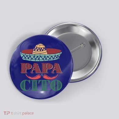 Papa Cito Cinco De Mayo Sombrero Hat Mexican Father Fiesta Gift Button