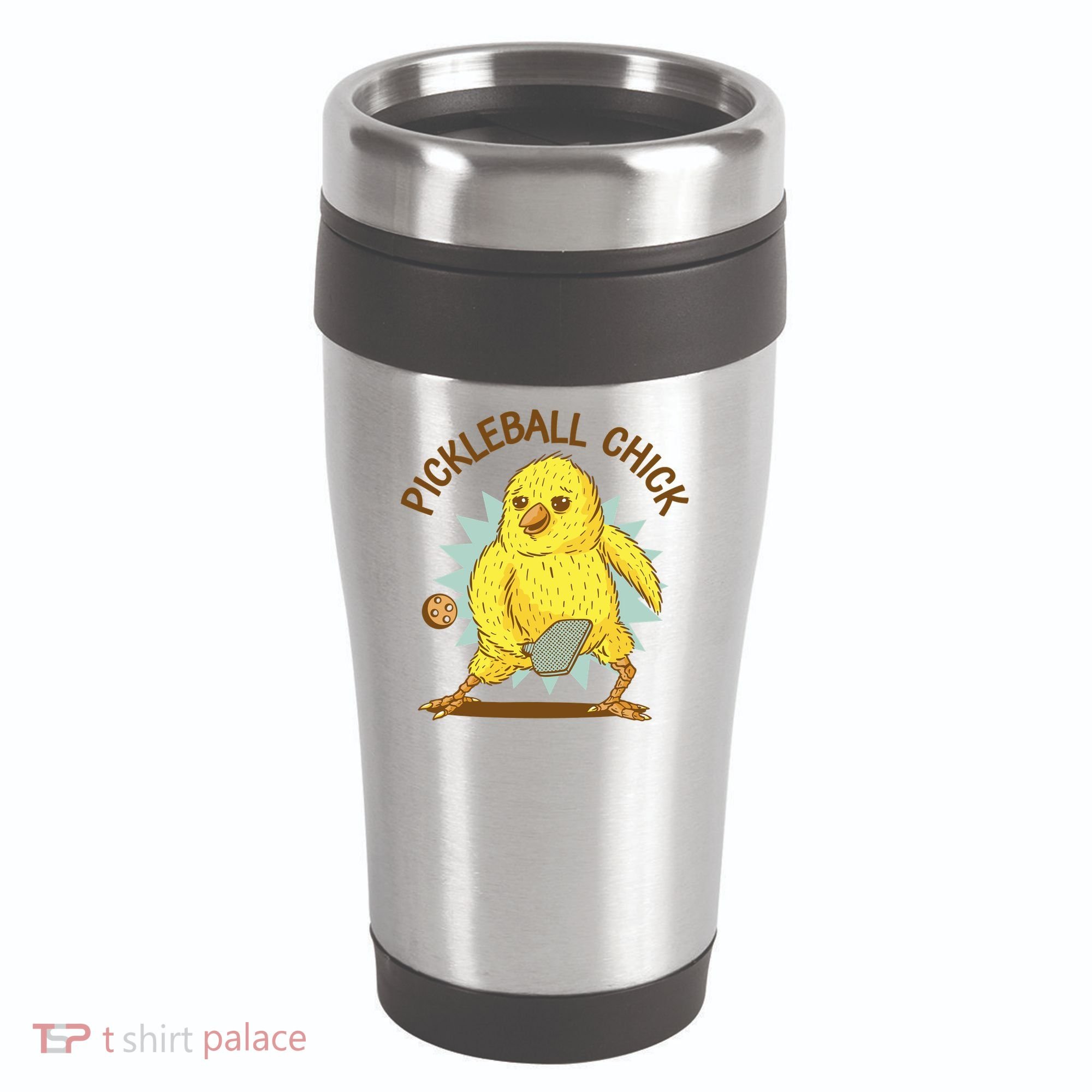 Pickleball Chick Cute Sport 16oz Travel Tumbler
