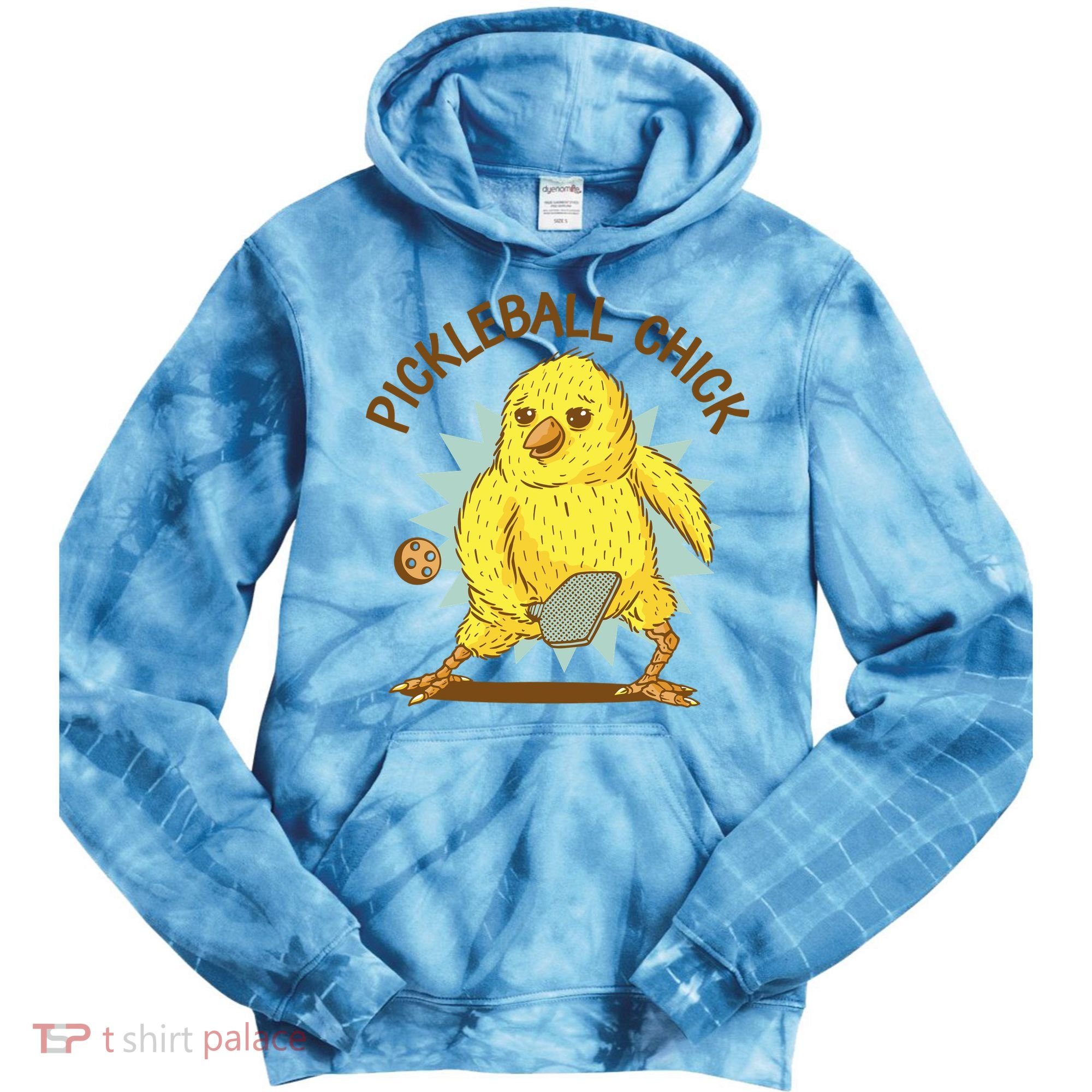 Pickleball Chick Cute Sport Tie Dye Hoodie