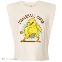 Pickleball Chick Cute Sport Garment-Dyed Women's Muscle Tee thumb 0