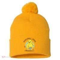 Pickleball Chick Cute Sport Pom Pom 12in Knit Beanie thumb 0