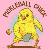 Pickleball Chick Cute Sport Baby Long Sleeve Bodysuit thumb 2