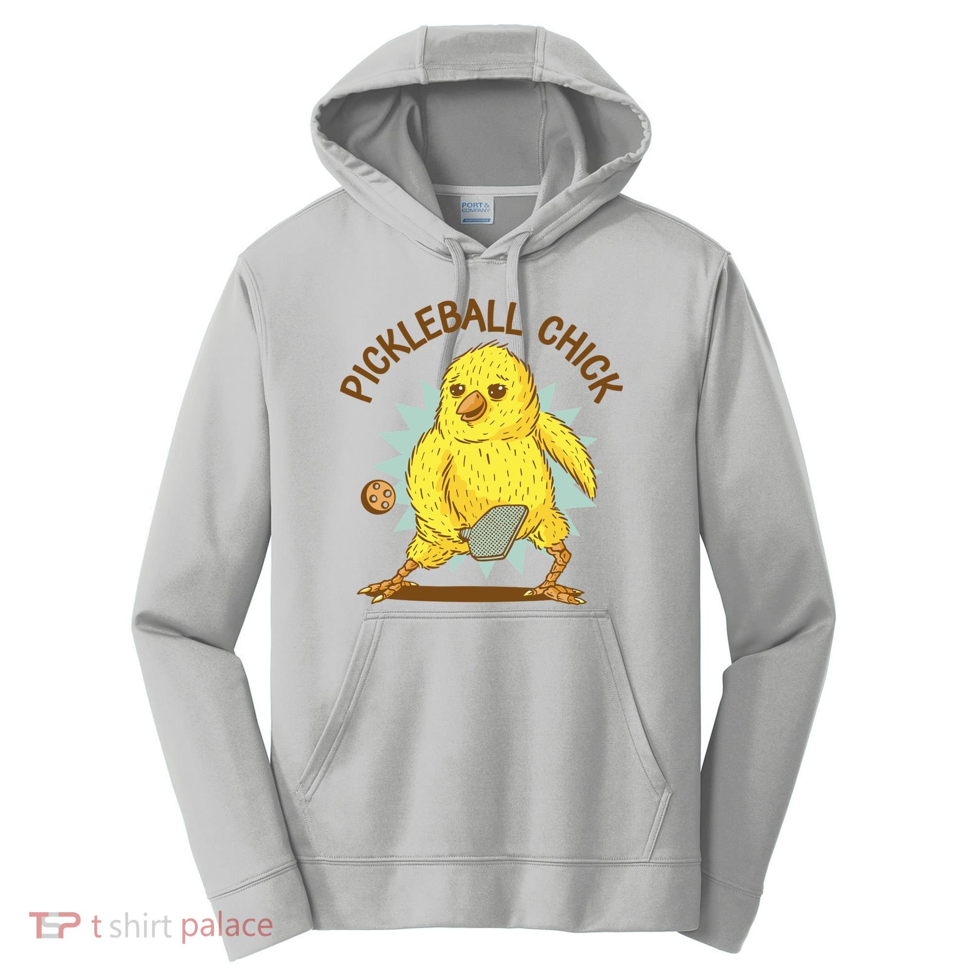 Pickleball Chick Cute Sport Performance Fleece Hoodie
