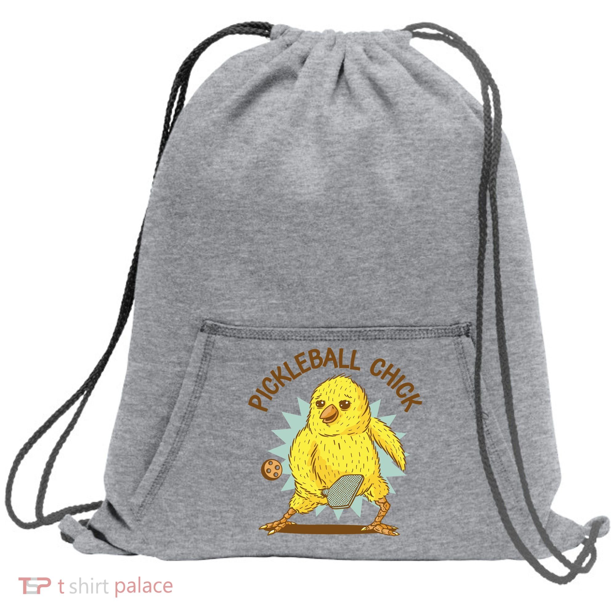 Pickleball Chick Cute Sport Sweatshirt Cinch Pack Bag