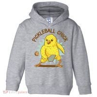 Pickleball Chick Cute Sport Toddler Hoodie thumb 0