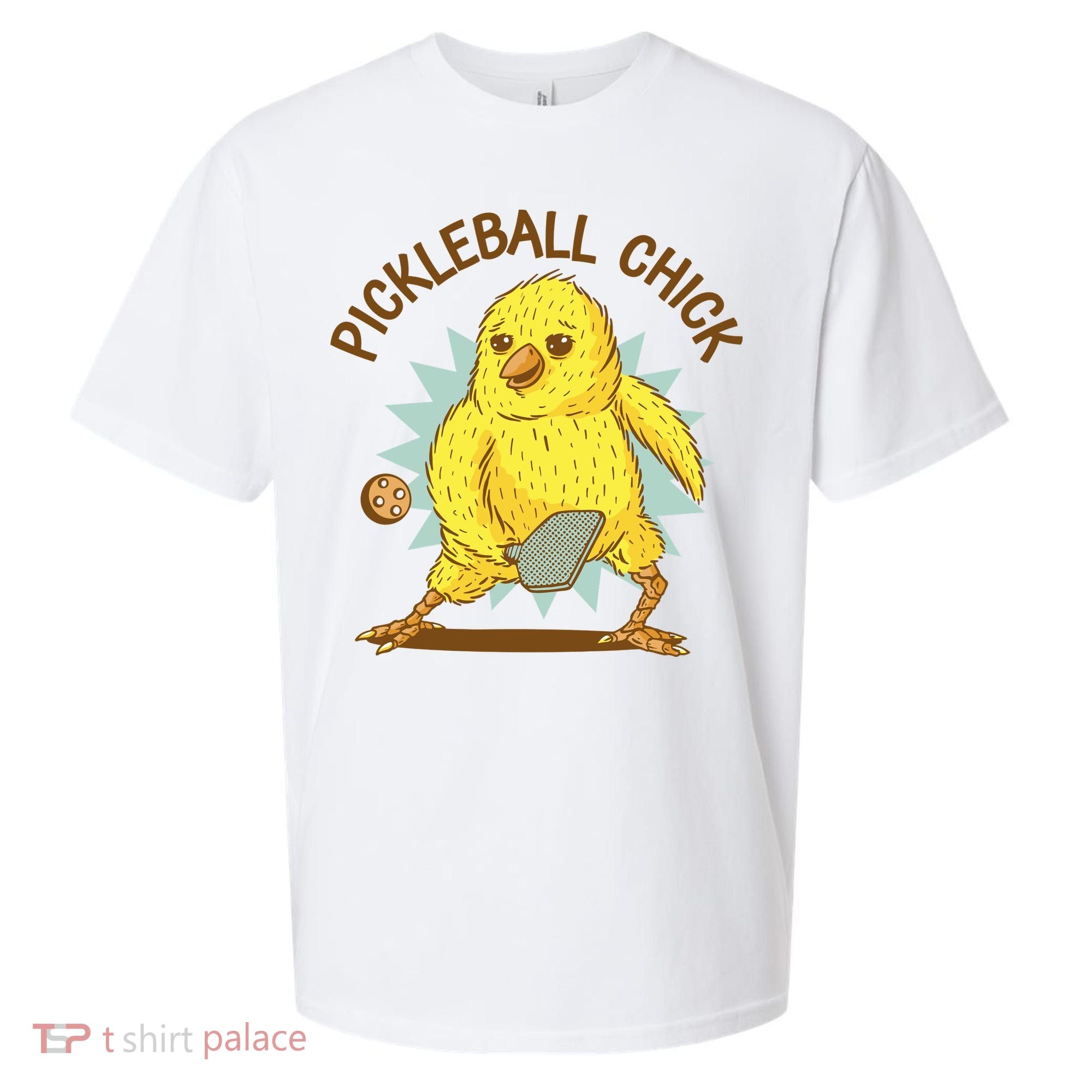 Pickleball Chick Cute Sport Sueded Cloud Jersey T-Shirt