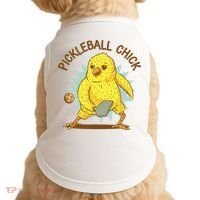 Pickleball Chick Cute Sport Doggie Tank thumb 0
