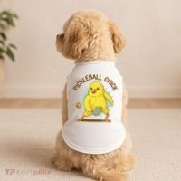 Pickleball Chick Cute Sport Doggie Tank thumb 2