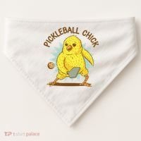Pickleball Chick Cute Sport USA-Made Doggie Bandana thumb 0