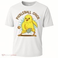Pickleball Chick Cute Sport Cooling Performance Crew T-Shirt thumb 0