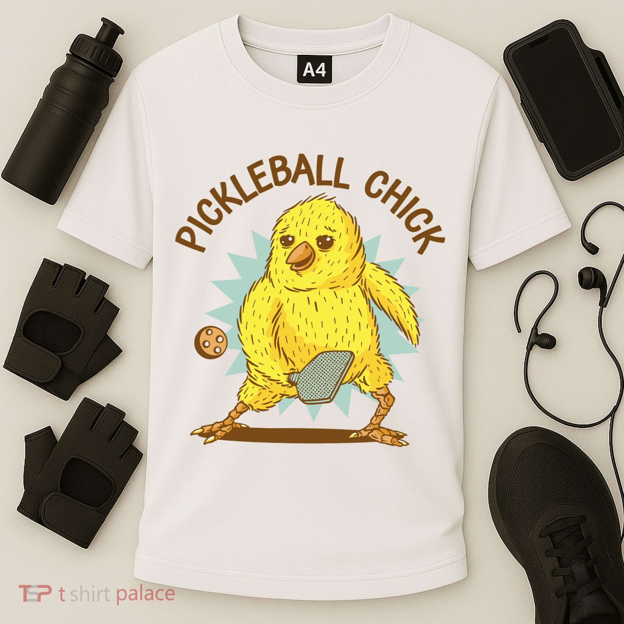 Pickleball Chick Cute Sport Cooling Performance Crew T-Shirt