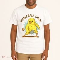 Pickleball Chick Cute Sport Tall T-Shirt thumb 2
