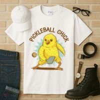 Pickleball Chick Cute Sport Tall T-Shirt thumb 3