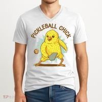 Pickleball Chick Cute Sport V-Neck T-Shirt thumb 2