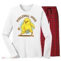 Pickleball Chick Cute Sport Women's Long Sleeve Flannel Pajama Set  thumb 0