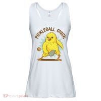 Pickleball Chick Cute Sport Ladies Essential Flowy Tank thumb 0