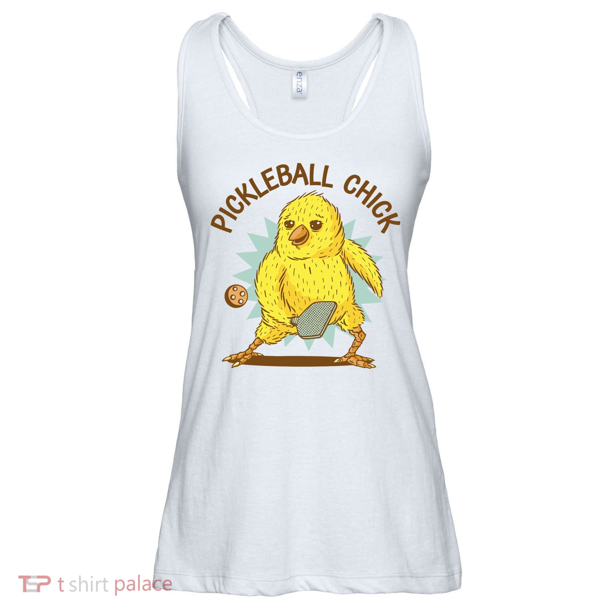 Pickleball Chick Cute Sport Ladies Essential Flowy Tank