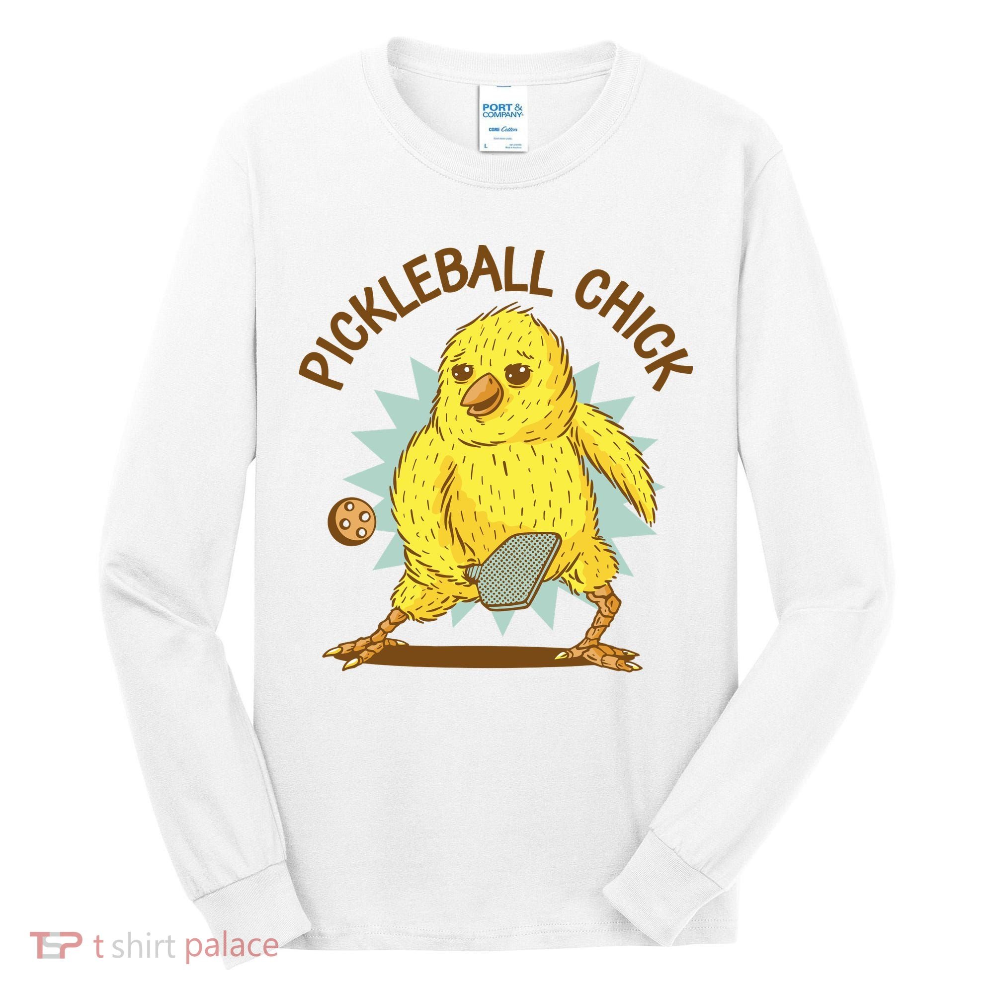 Pickleball Chick Cute Sport Tall Long Sleeve Shirt