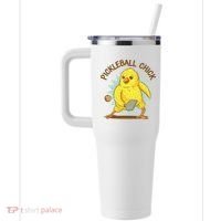 Pickleball Chick Cute Sport 40oz Vacuum Insulated Stainless Steel Travel Tumbler thumb 2