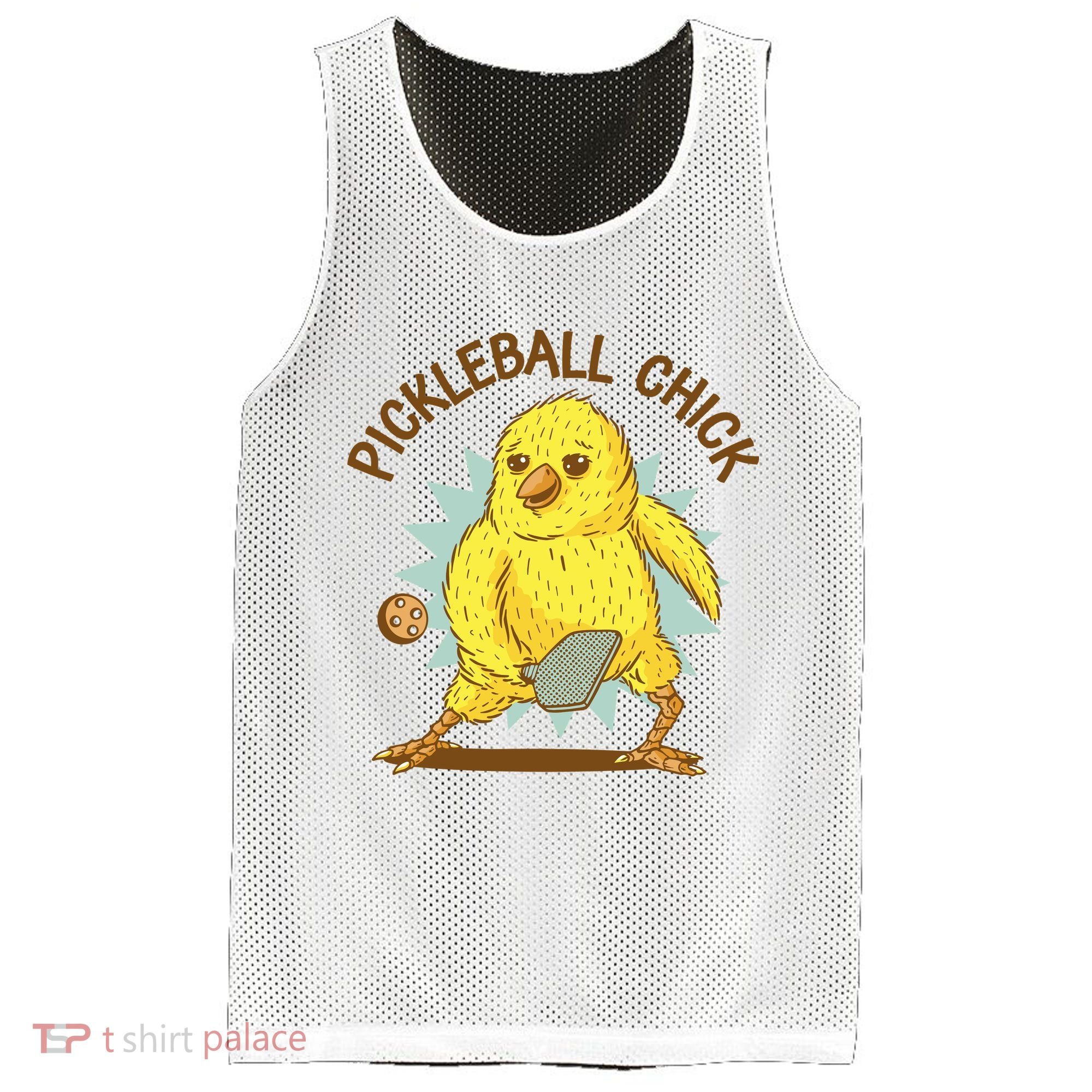 Pickleball Chick Cute Sport Mesh Reversible Basketball Jersey Tank