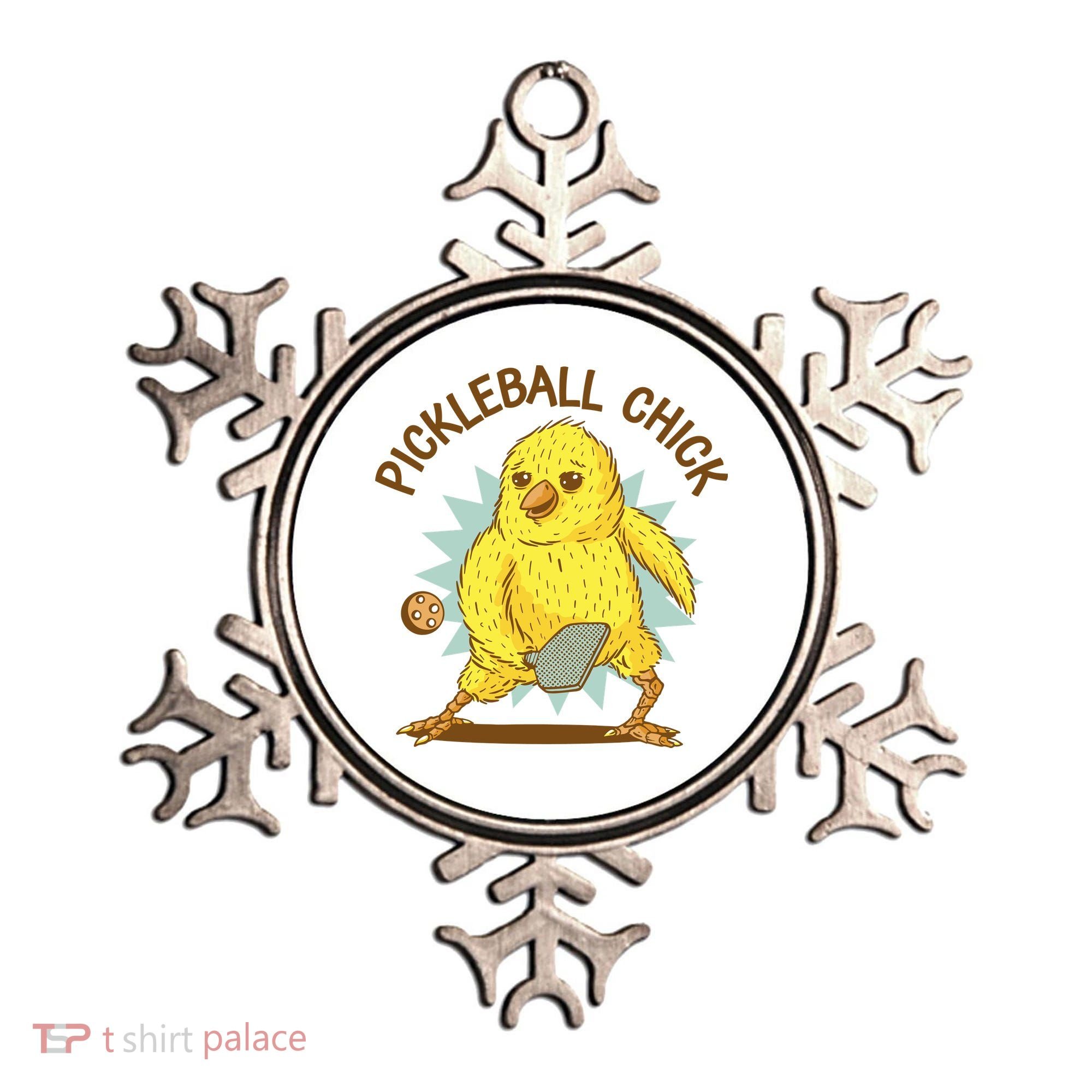 Pickleball Chick Cute Sport Ornament