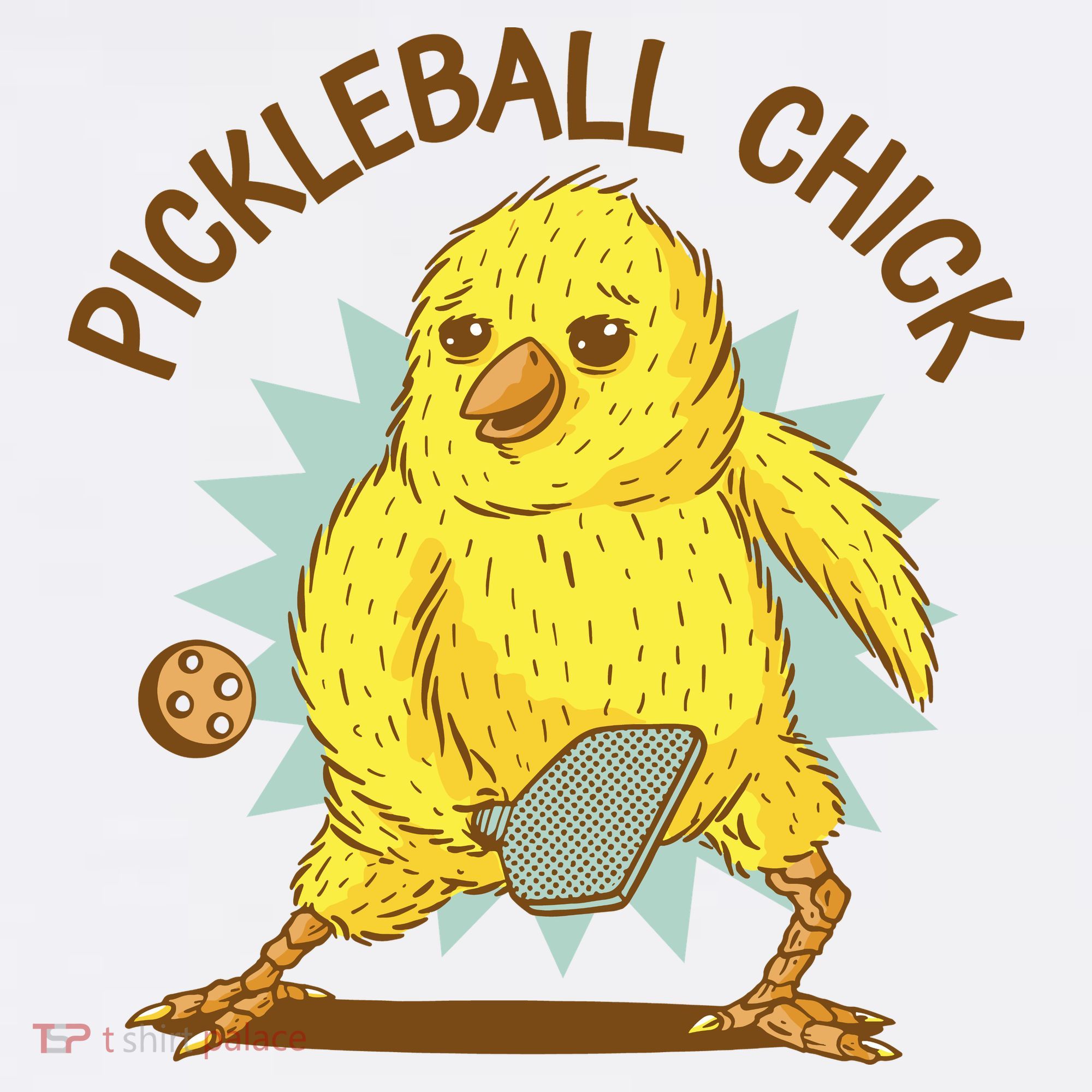 Pickleball Chick Cute Sport Ornament