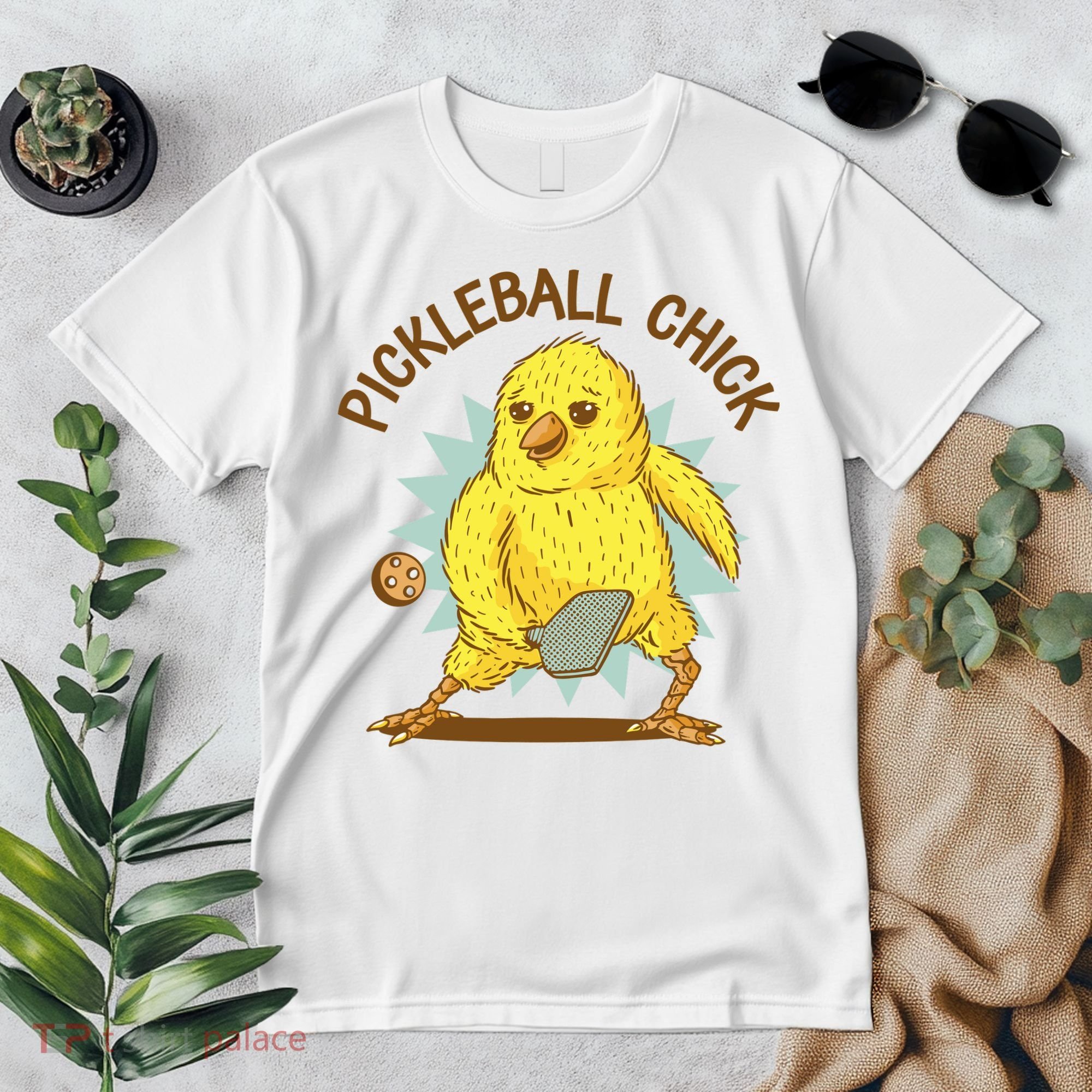Pickleball Chick Cute Sport Premium T-Shirt