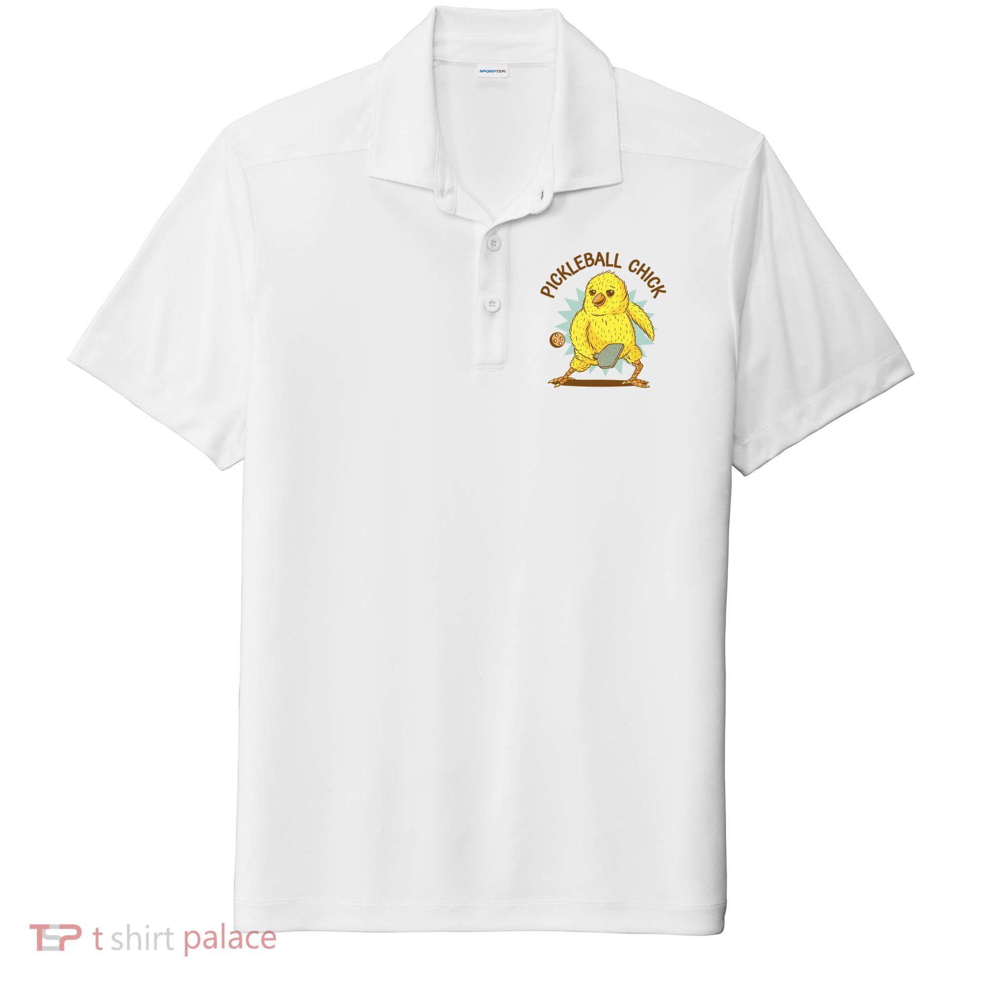 Pickleball Chick Cute Sport Sport-Tek Posi-UV Pro Polo