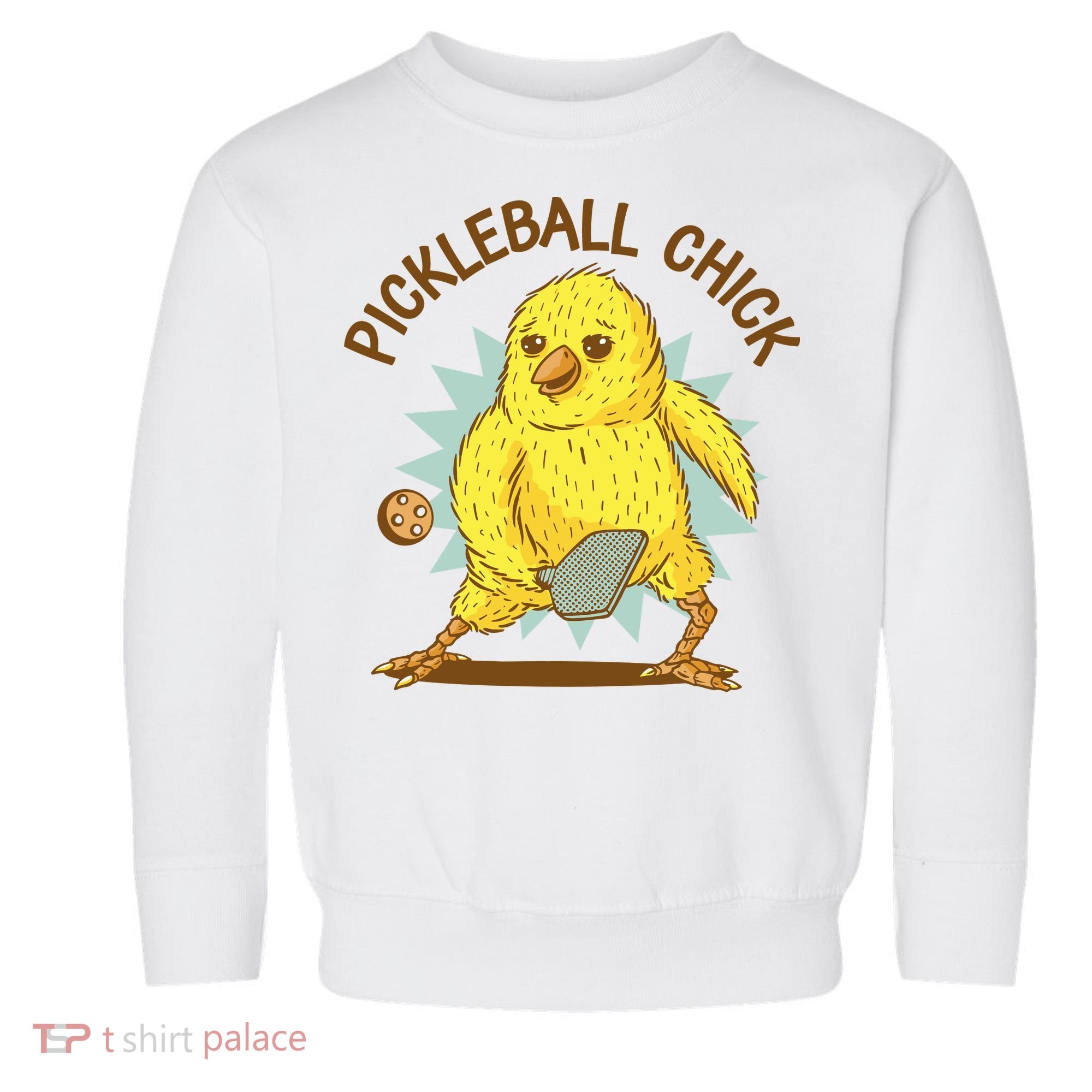 Pickleball Chick Cute Sport Toddler Sweatshirt