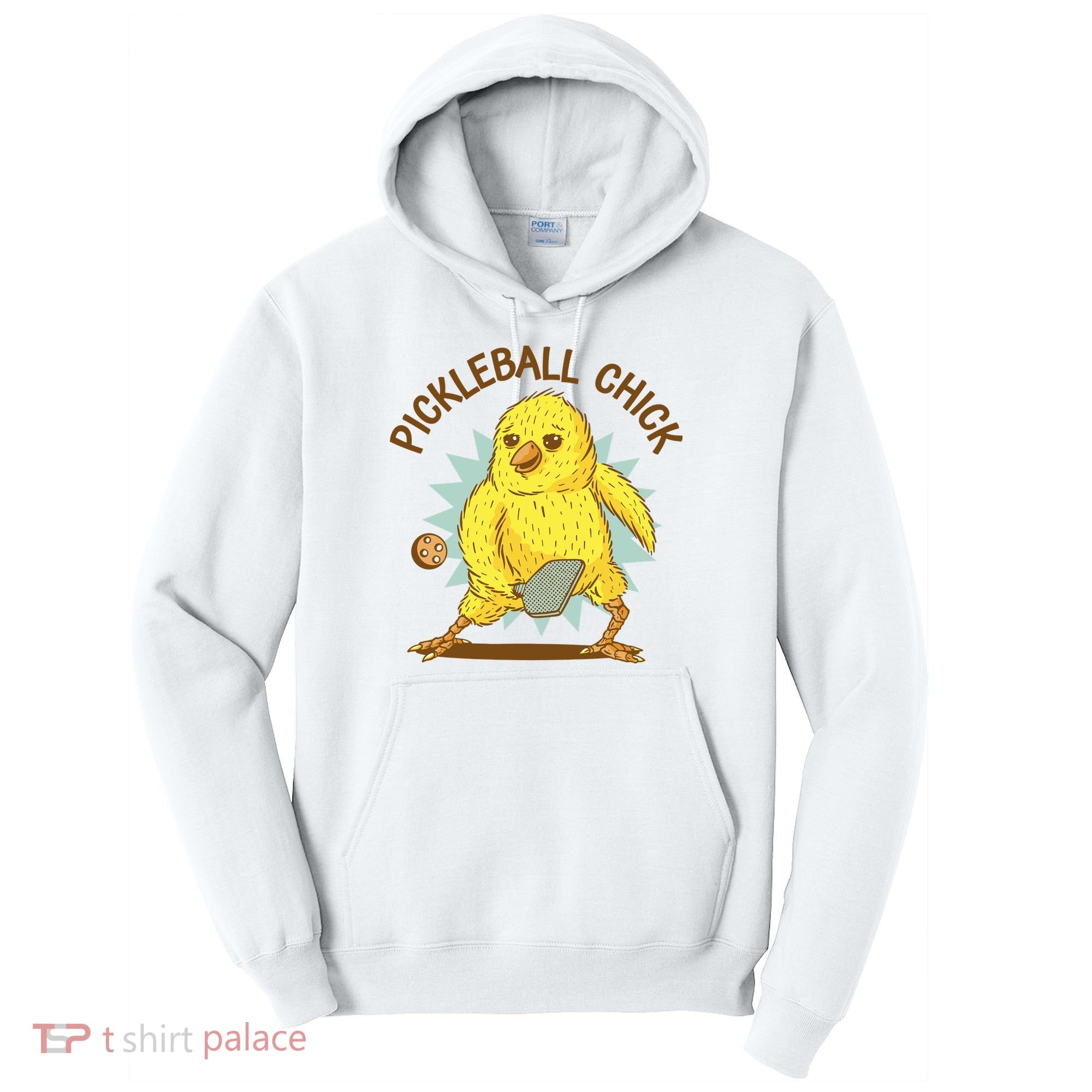 Pickleball Chick Cute Sport Tall Hoodie