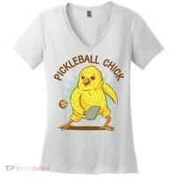 Pickleball Chick Cute Sport Women's V-Neck T-Shirt thumb 0