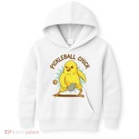 Pickleball Chick Cute Sport Kids Hoodie thumb 0