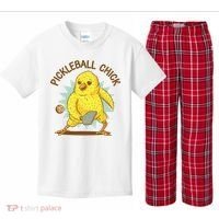 Pickleball Chick Cute Sport Kids Plaid Pajama Set thumb 0