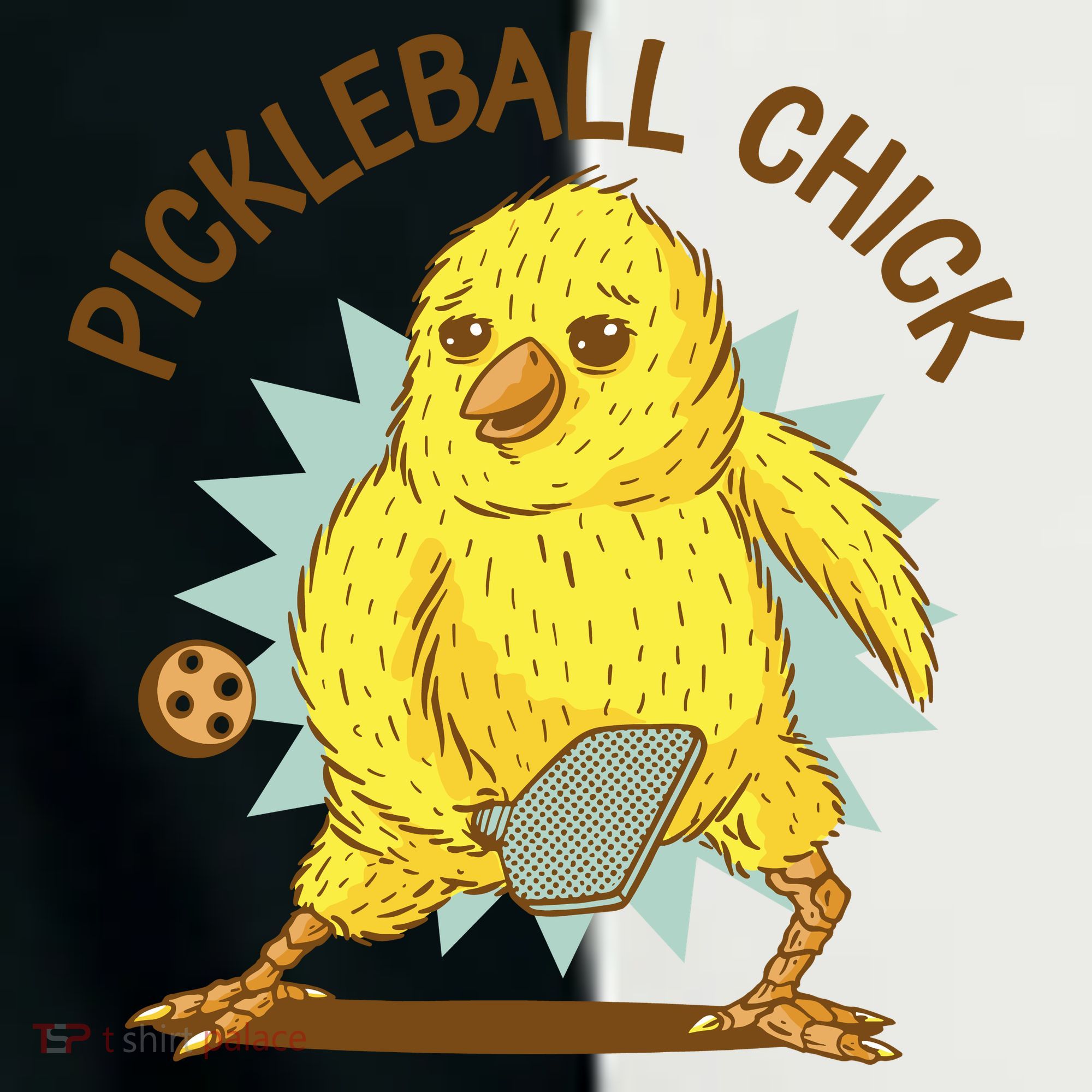 Pickleball Chick Cute Sport Women's Tri-Blend 3/4-Sleeve Raglan Shirt