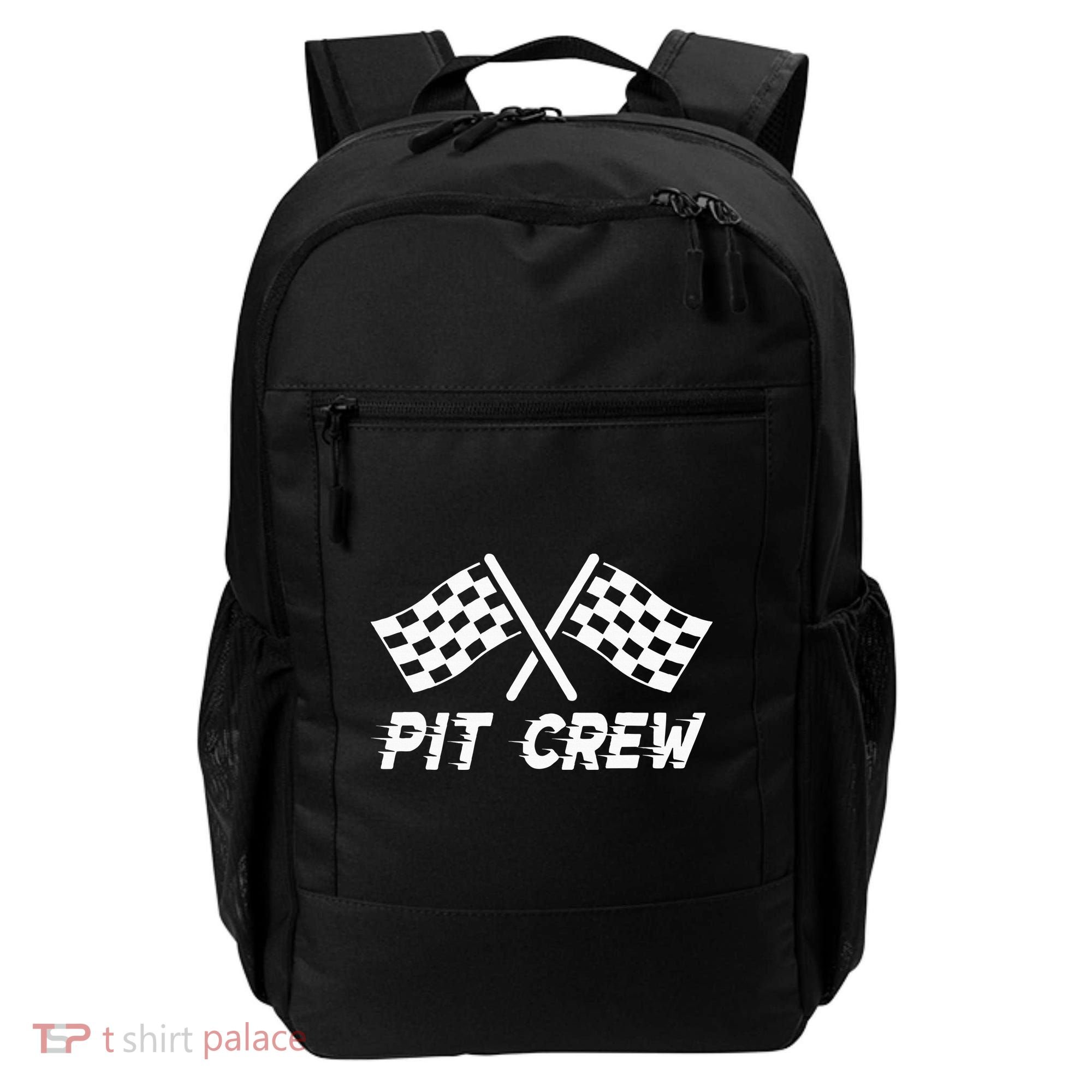 Pit Crew Costume For Race Car Parties Backpack