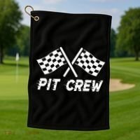 Pit Crew Costume For Race Car Parties Golf Towel thumb 1