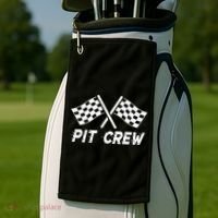 Pit Crew Costume For Race Car Parties Golf Towel thumb 2