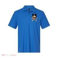 Pirate Collie Crossbones Cute Dog Funny Polo thumb 0