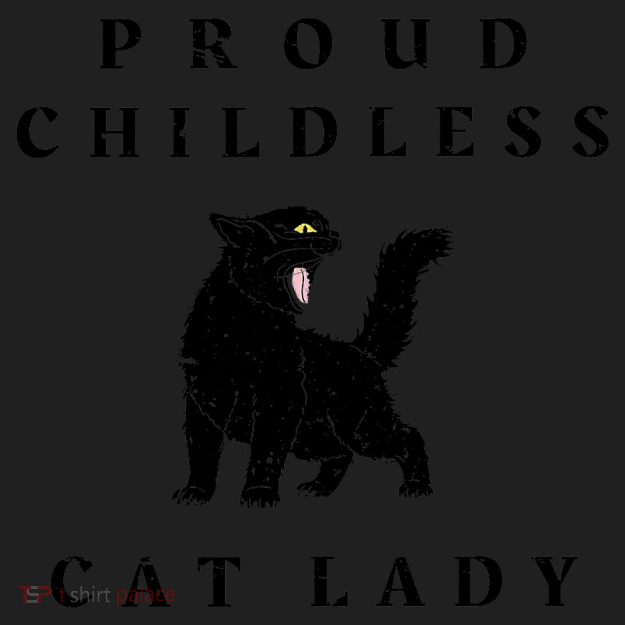 Proud Childless Cat Lady Kamala 2024 Election Political Women's Sweatshirt