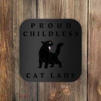 Proud Childless Cat Lady Kamala 2024 Election Political Coaster thumb 0