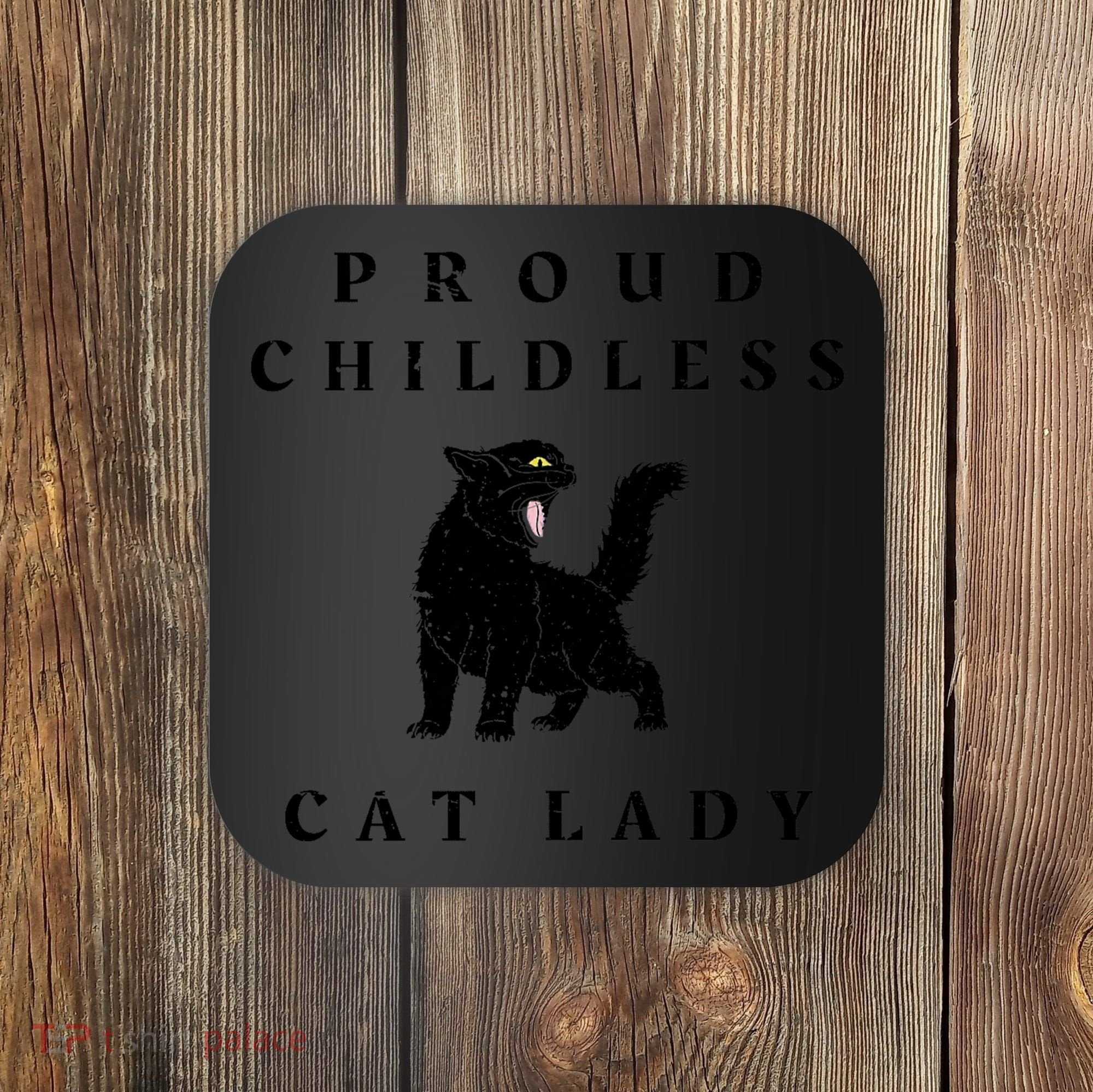 Proud Childless Cat Lady Kamala 2024 Election Political Coaster