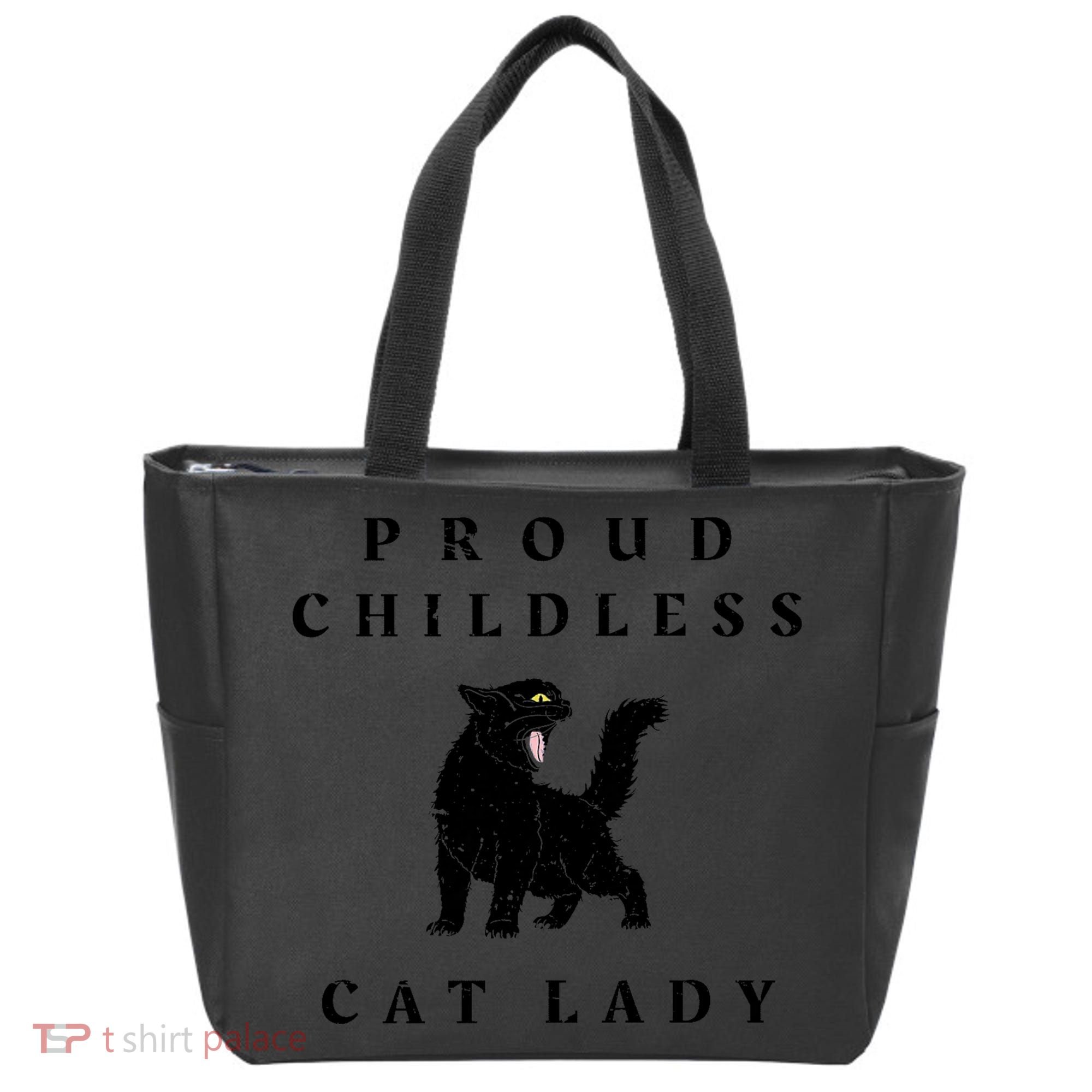 Proud Childless Cat Lady Kamala 2024 Election Political Tote Bag