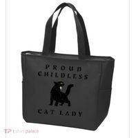 Proud Childless Cat Lady Kamala 2024 Election Political Tote Bag thumb 3